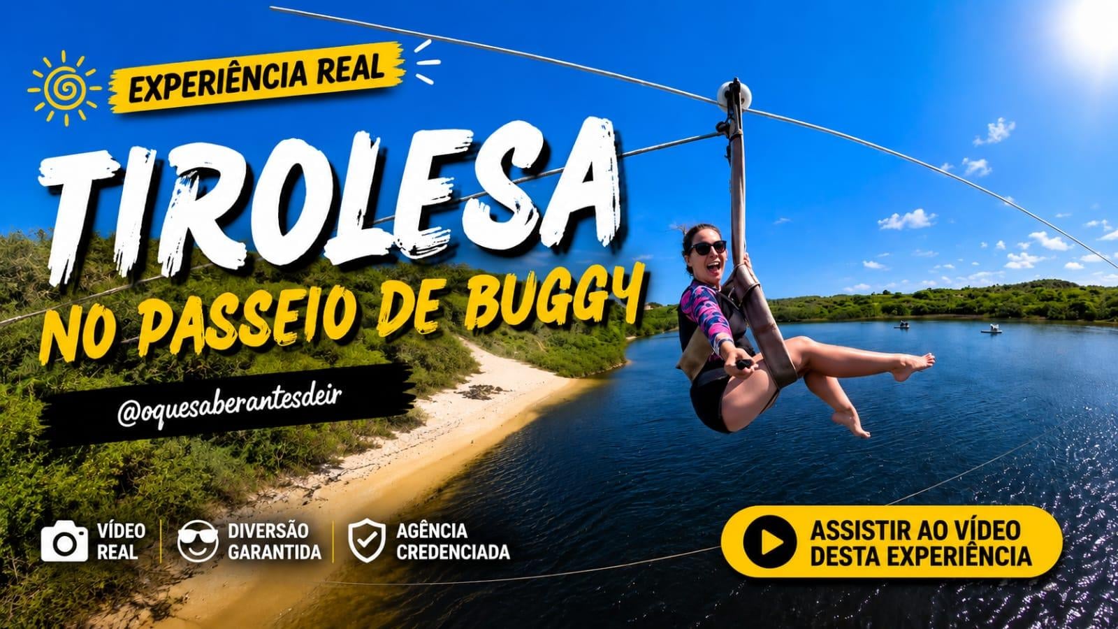 Tirolesa - Opcional passeio de Buggy