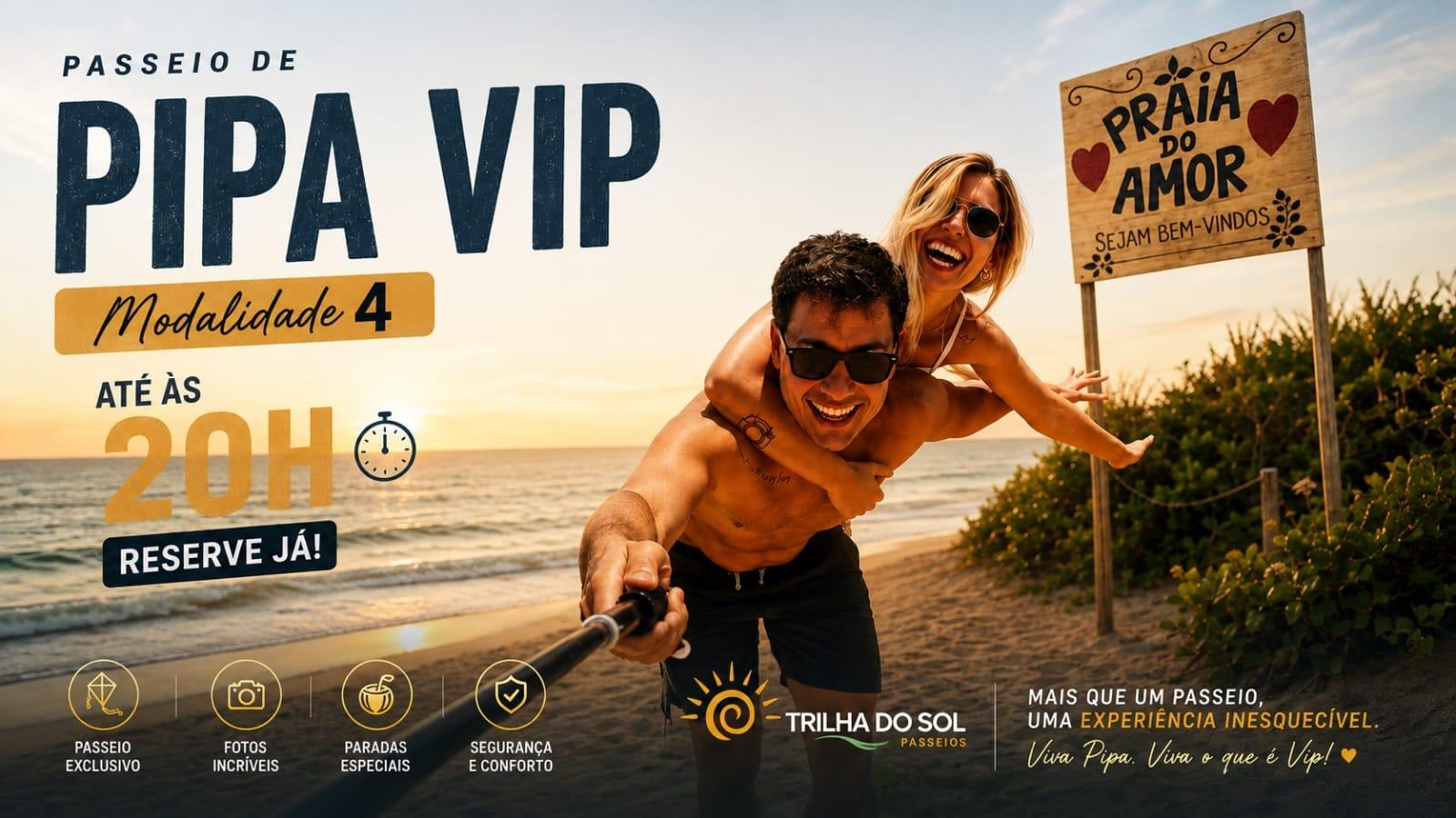 Passeio Pipa Vip Mod. 4 - Privativo até 20h