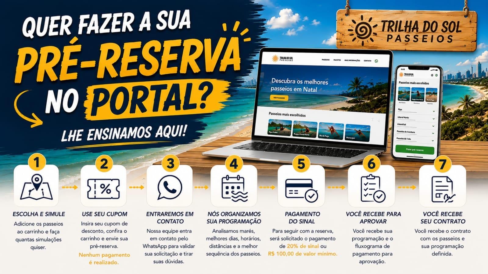 Como fazer pré-reserva no portal