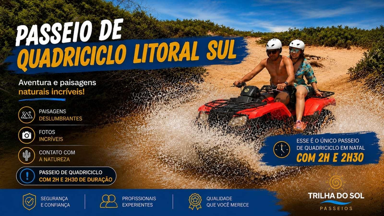 Passeio Quadriciclo Litoral Sul Natal